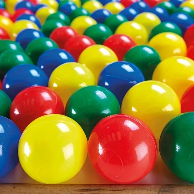 100 pieces of pool balls: Ideal for children's indoor and outdoor entertainment, jumping castles, swimming pools and much more