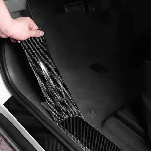 Bandă de protecție modernă din nano carbon pentru automobile, de culoare neagră clasică