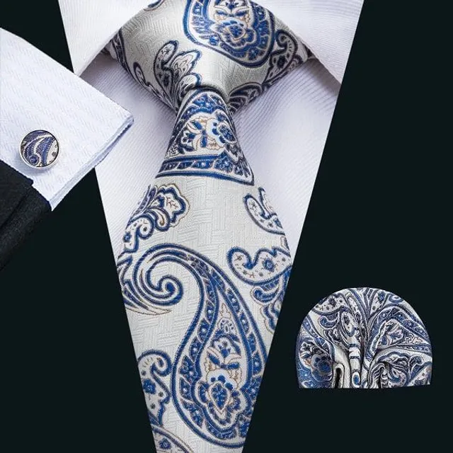 Stylish Men's Set © Tie, Kapeník, Cuff linkek