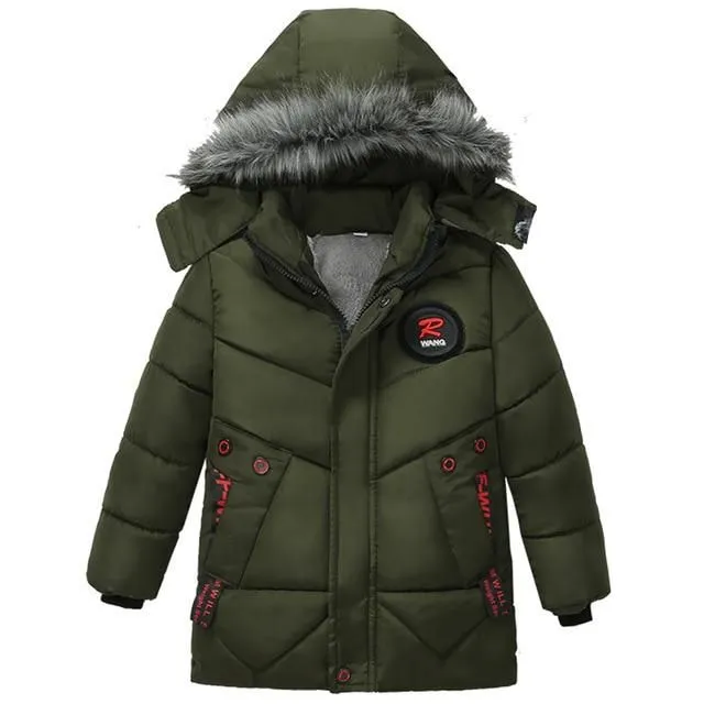 Lange Winterjacke für Kinder