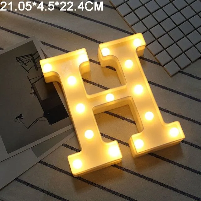 Lettres LED lumineuses