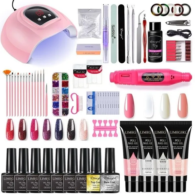 Nail set with UV/LED lamp J284