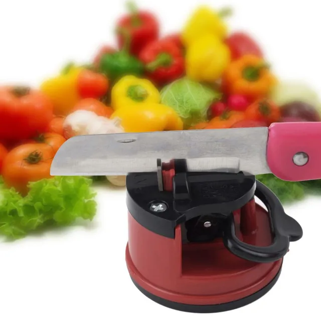 Knife sharpener with suction cup