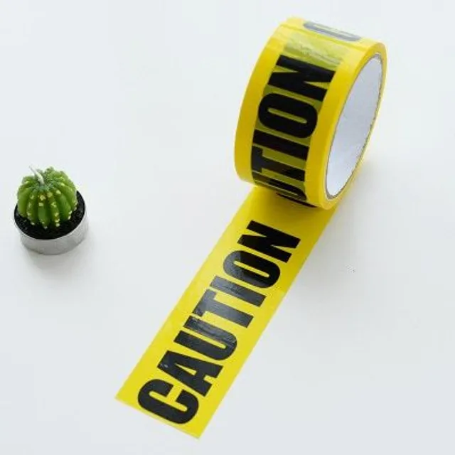 Trendy decorative tape for Halloween with scary inscription