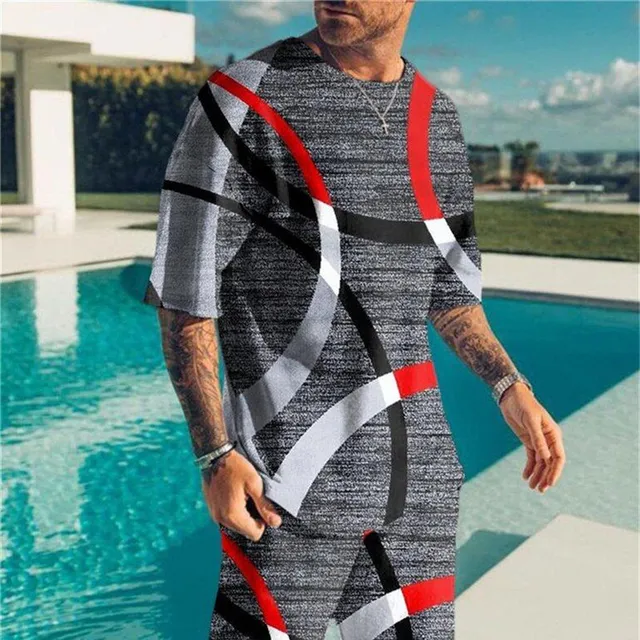 Men's summer clothing set with 3D print