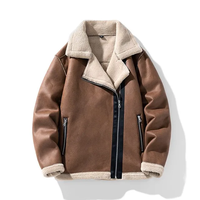 Men's luxury jacket with fur coat Carl