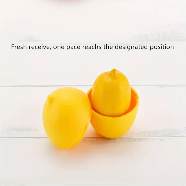 Lemon shaped storage box to preserve freshness