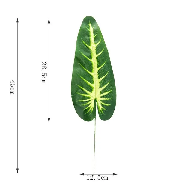 Artificial decorative leaves for vase