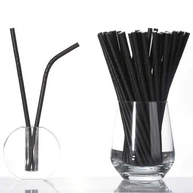 Paper straw 25 pcs C58