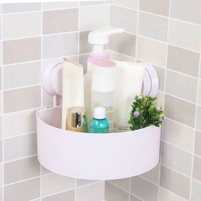 Practical corner shelves for the bathroom or kitchen