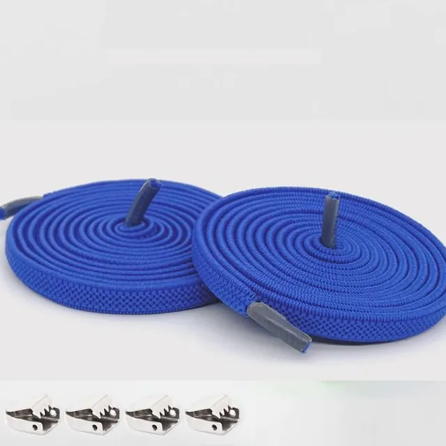 Elastic shoe laces without lacing