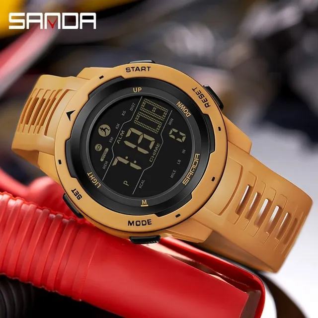 Sando child sports watch with pedometer, calorie recording, waterproof and modern