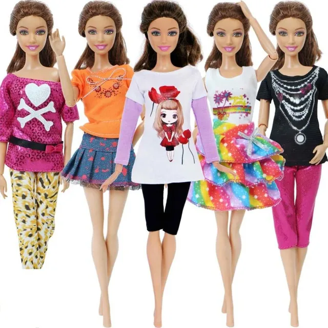 Set of clothes for Barbie doll - 5 pcs