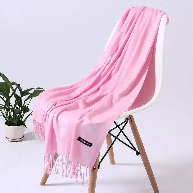 Luxurious long scarves KIXI 110g-pink