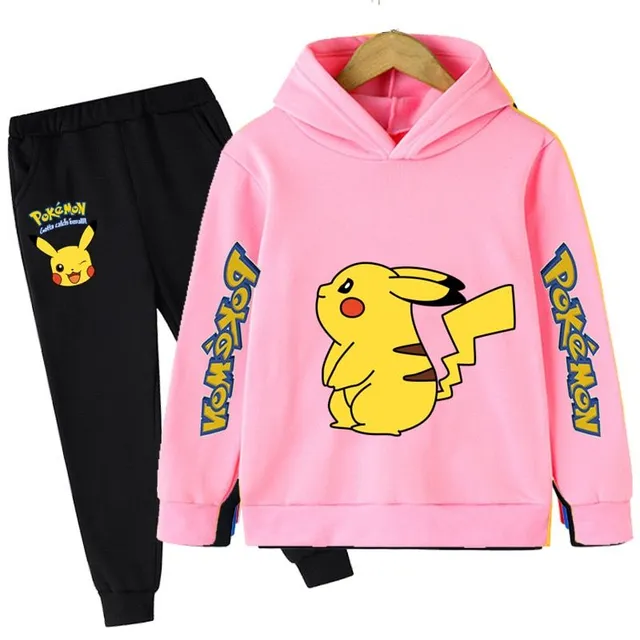 Children's luxury stylish tracksuit with Pokémon motif