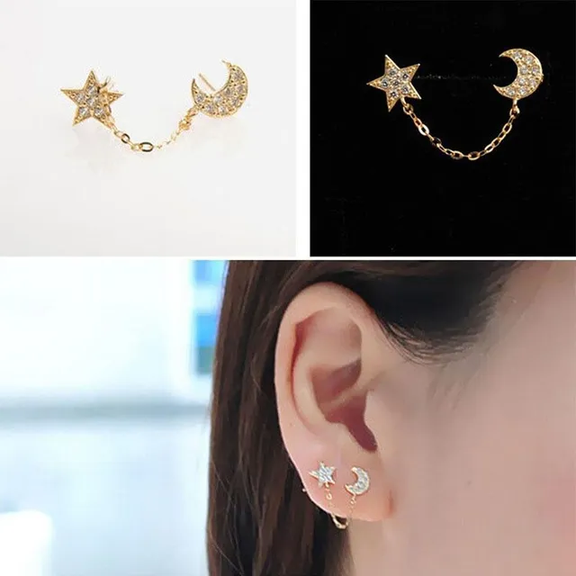 Luxurious Women's Earrings Stars