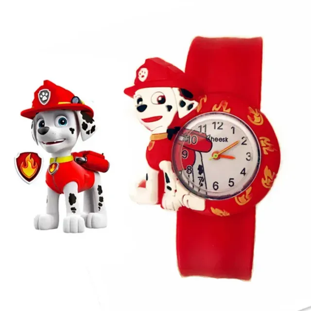 Montre analogique pour enfants avec des motifs des héros de la série Paw Patrol