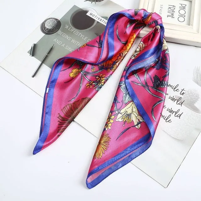 Modern elegant ladies scarf for tying around the neck or in the hair