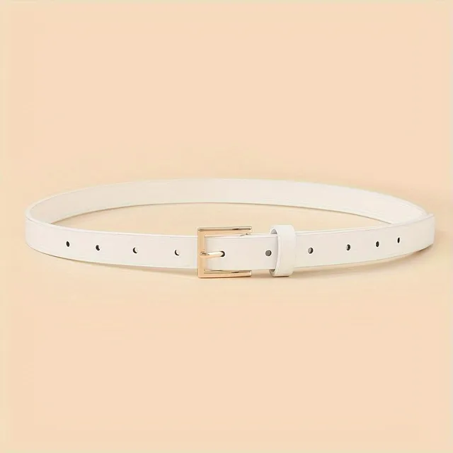 4x leather strap with square buckle, retro style