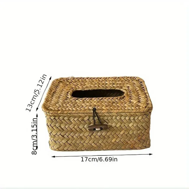 Hand-woven paper towel box - Original woven paper towel box