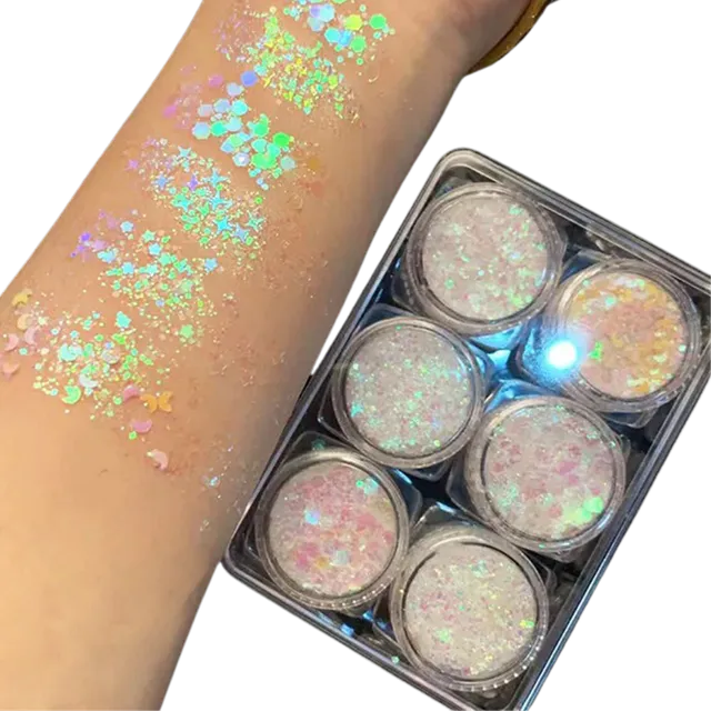 Face and body glitter set