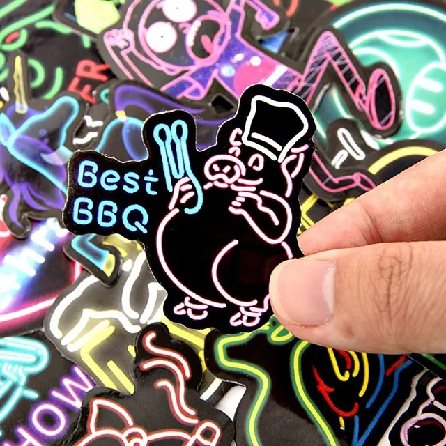 Neon stickers 50 k
