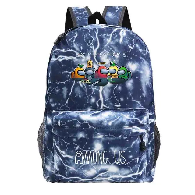 School backpack printed with Among Us characters 14