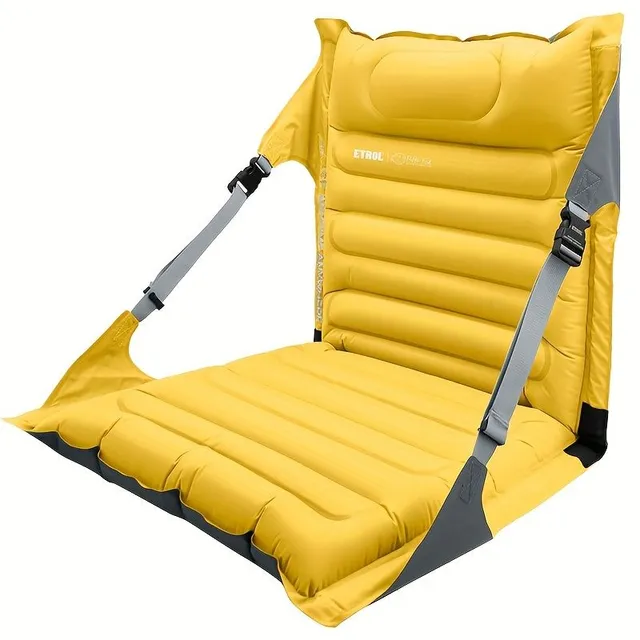 Inflatable Foldable Chair, Outdoor Picnic Beach Air Pillow, Portable Backrest, Kemping Chair