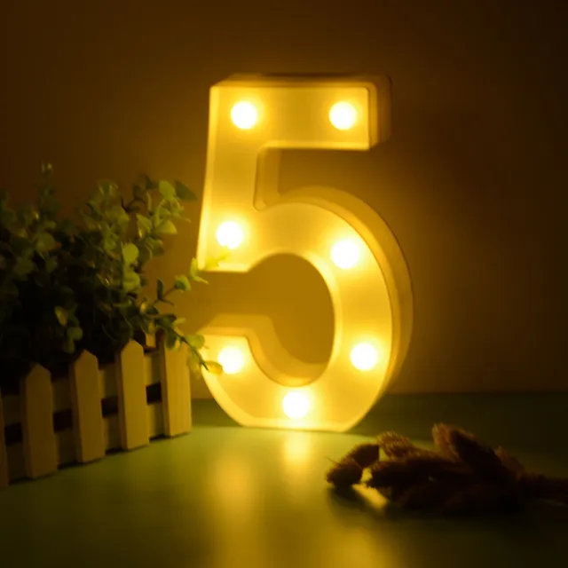 Illuminated LED digits