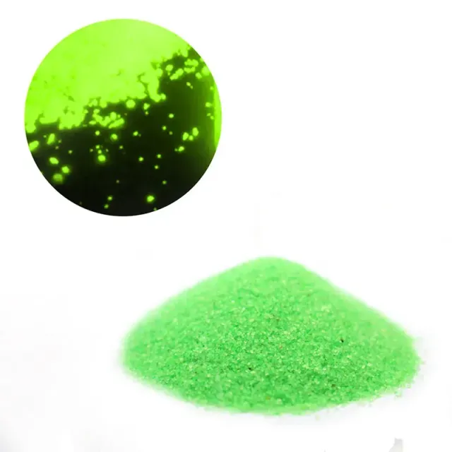 Bag of luminescent sand with colorful fluorescent powder, which shines in the dark - suitable for decoration such as jars