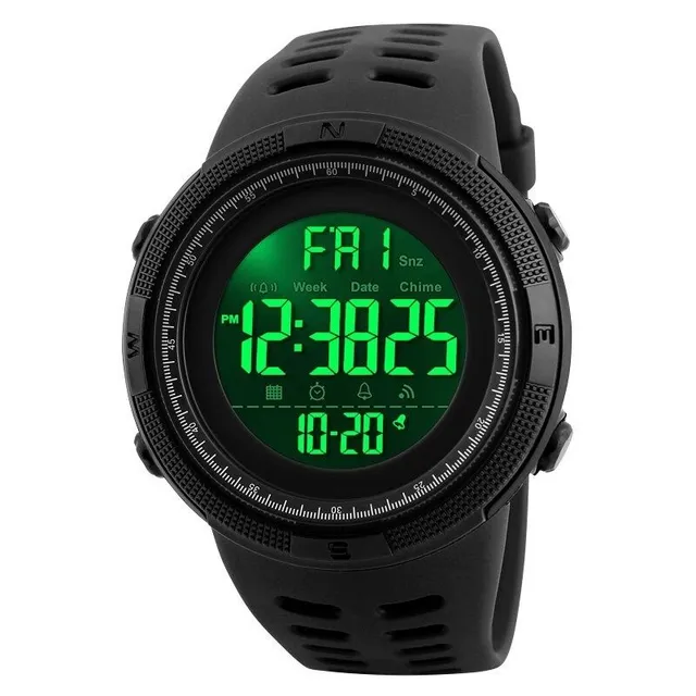 Multifunction waterproof digital watch