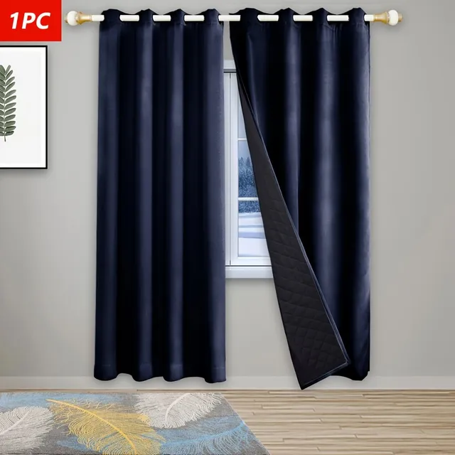 Heat and sound insulation curtains - modern decoration for doors and windows, heated, against the wind