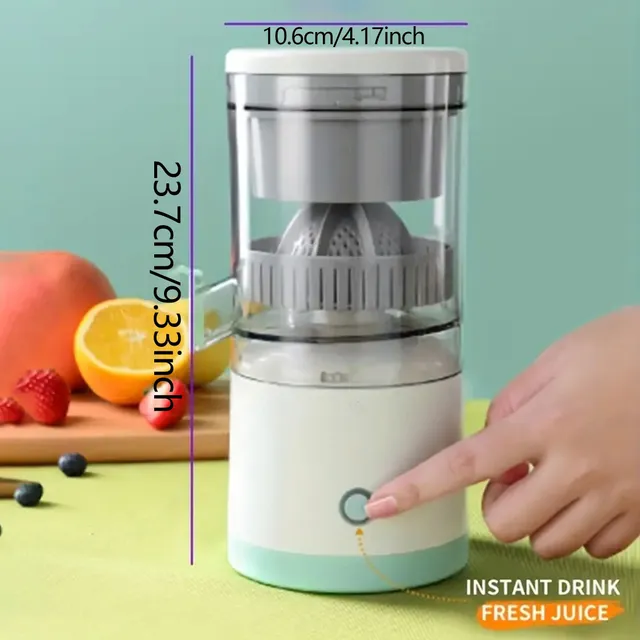 Exprimidor de cítricos portátil, exprimidor recargable por USB, mini extractor de jugo inalámbrico para frutas frescas