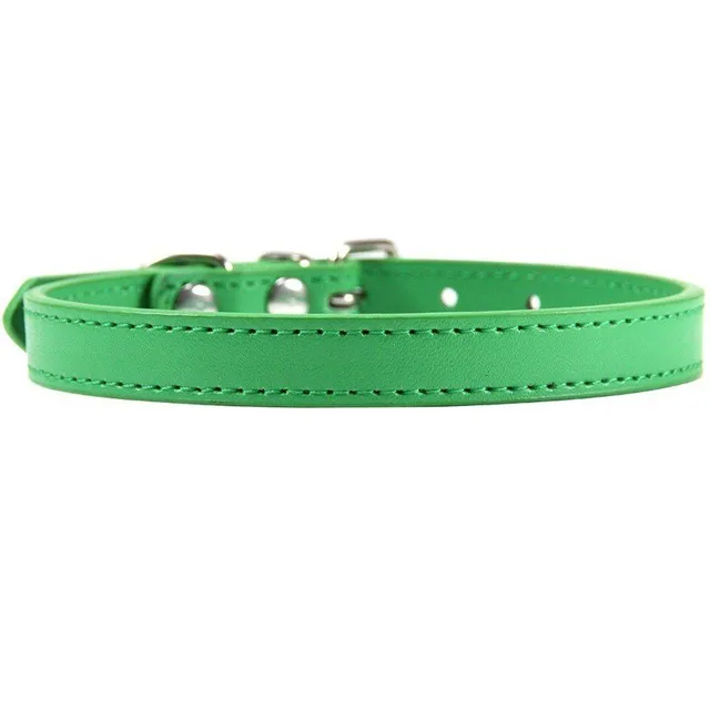 Modern trendy monocolor popular classic artificial leather collar - more colors