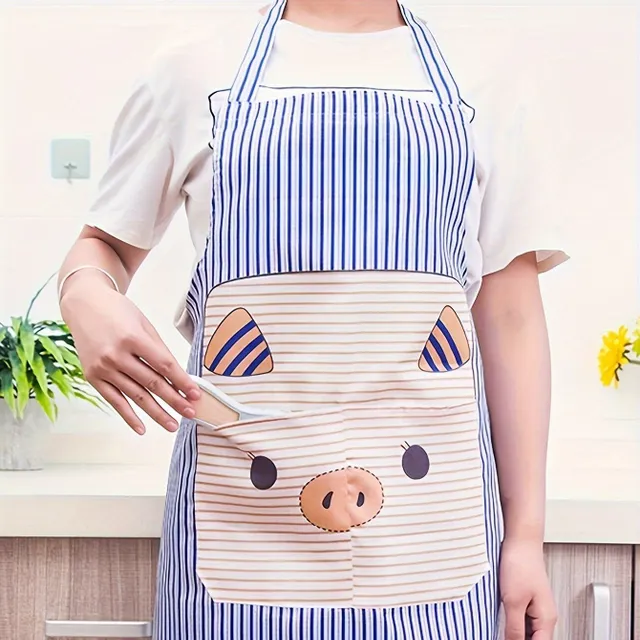 Men's stylish cooking apron, stain resistant with tied back piece