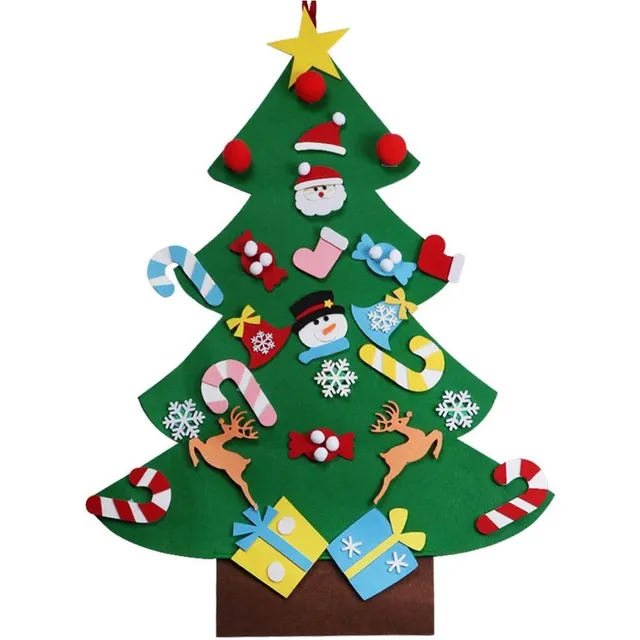 Drzewo świąteczne do powieszenia dla dzieci DIY
