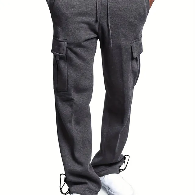 Men's Winter Fleece Trackers - Colorful, Free, Downloading Waist, Freight Pockets (Universal)