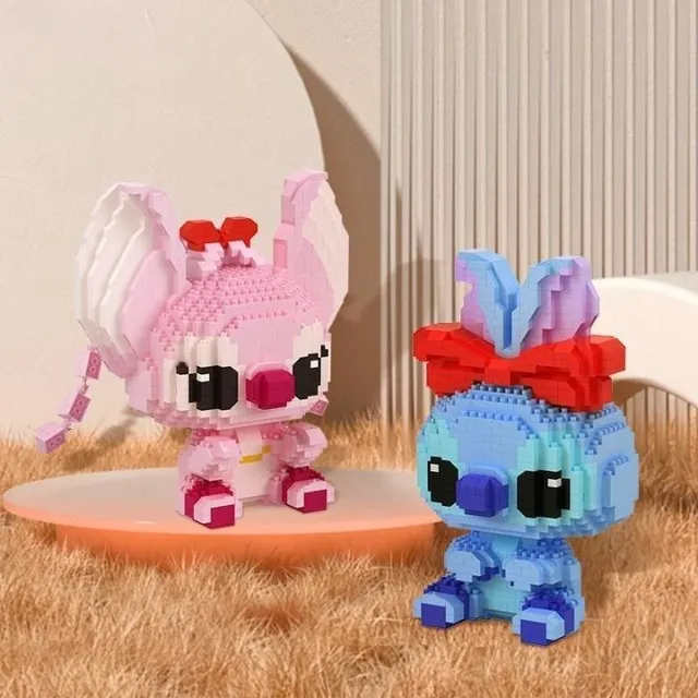 Set de construcție modern și uimitor în forma personajului preferat din filmul Disney Lilo și Stitch, Kyle