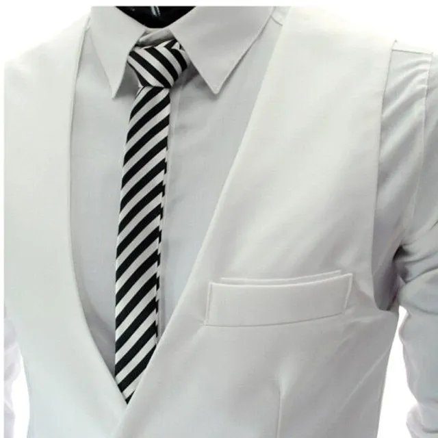 Pánska štýlová formálne oblekové vesta zapínaná na gombíky - viac variantov