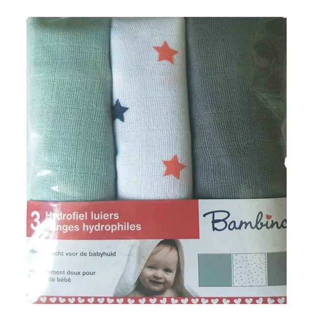 Cotton diapers 3 pcs