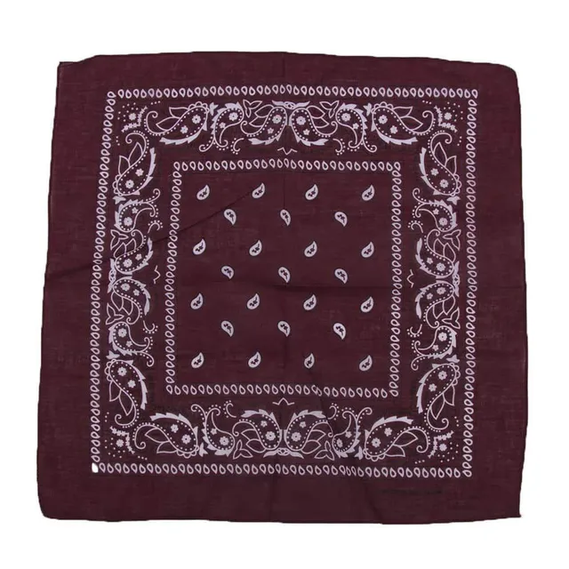 Luxusní  Hip-Hop Bandana šátek unisex red-wine