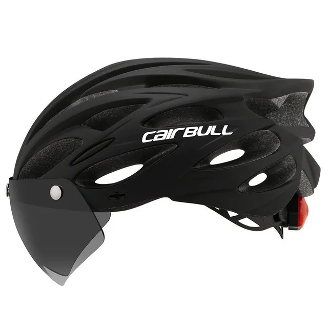 Kask rowerowy z okularami M/L 54 - 61 cm