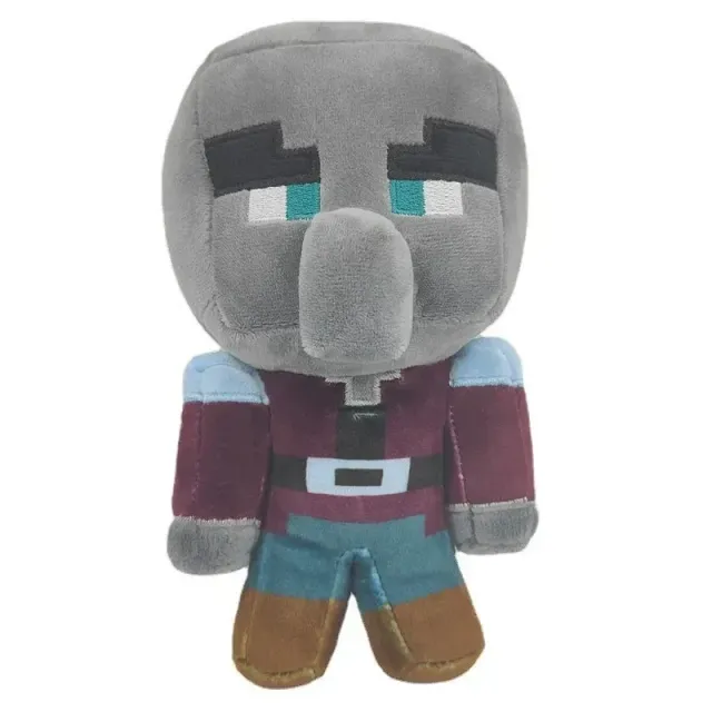 Jucării din pluș reprezentând personaje din jocul popular Minecraft