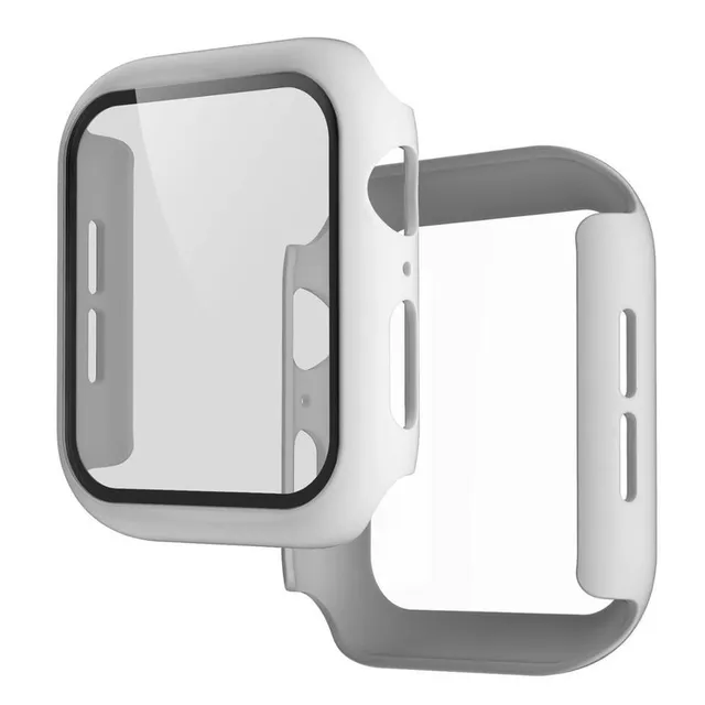 Silicone case and tempered glass for Apple watch