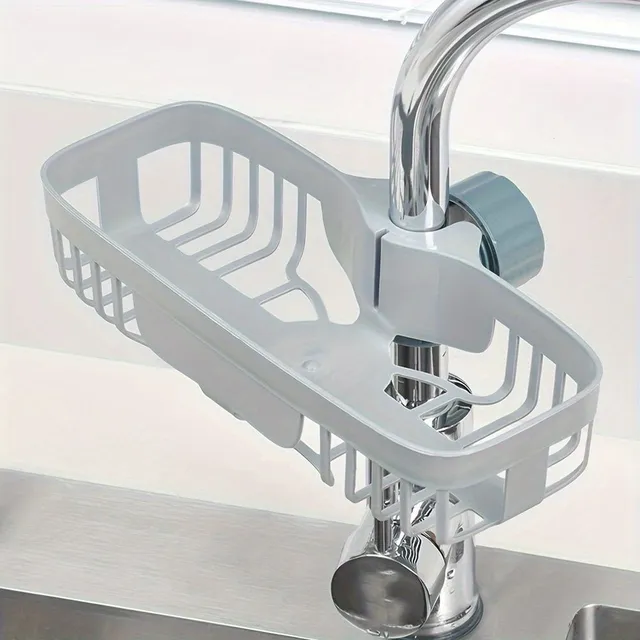 Elegant sponge and soap organizer over the sink