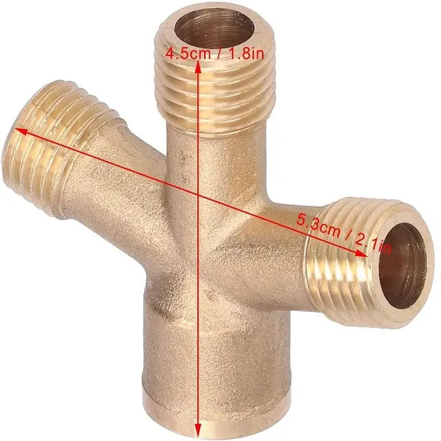 4-way cross-connect hose divider