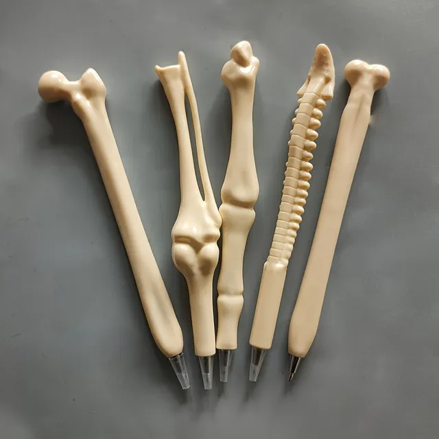 5pcs/set Bone pen with extension tip - fun gift for doctors, nurses and to the office