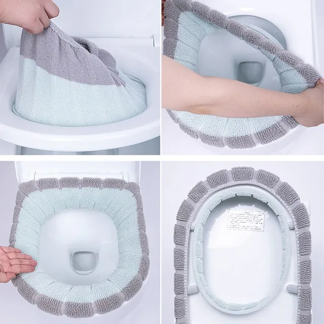 Housse chauffante pour siège de toilette