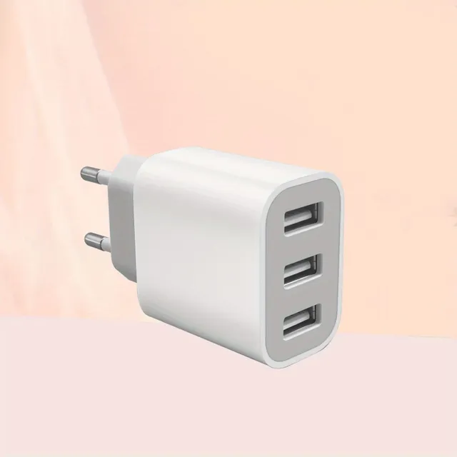 Caricabatterie USB da parete a 3 porte affidabile, adattatore