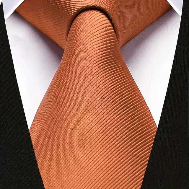 Cravată monocromă pentru bărbați potrivită pentru întâlniri de afaceri, nunți și baluri
